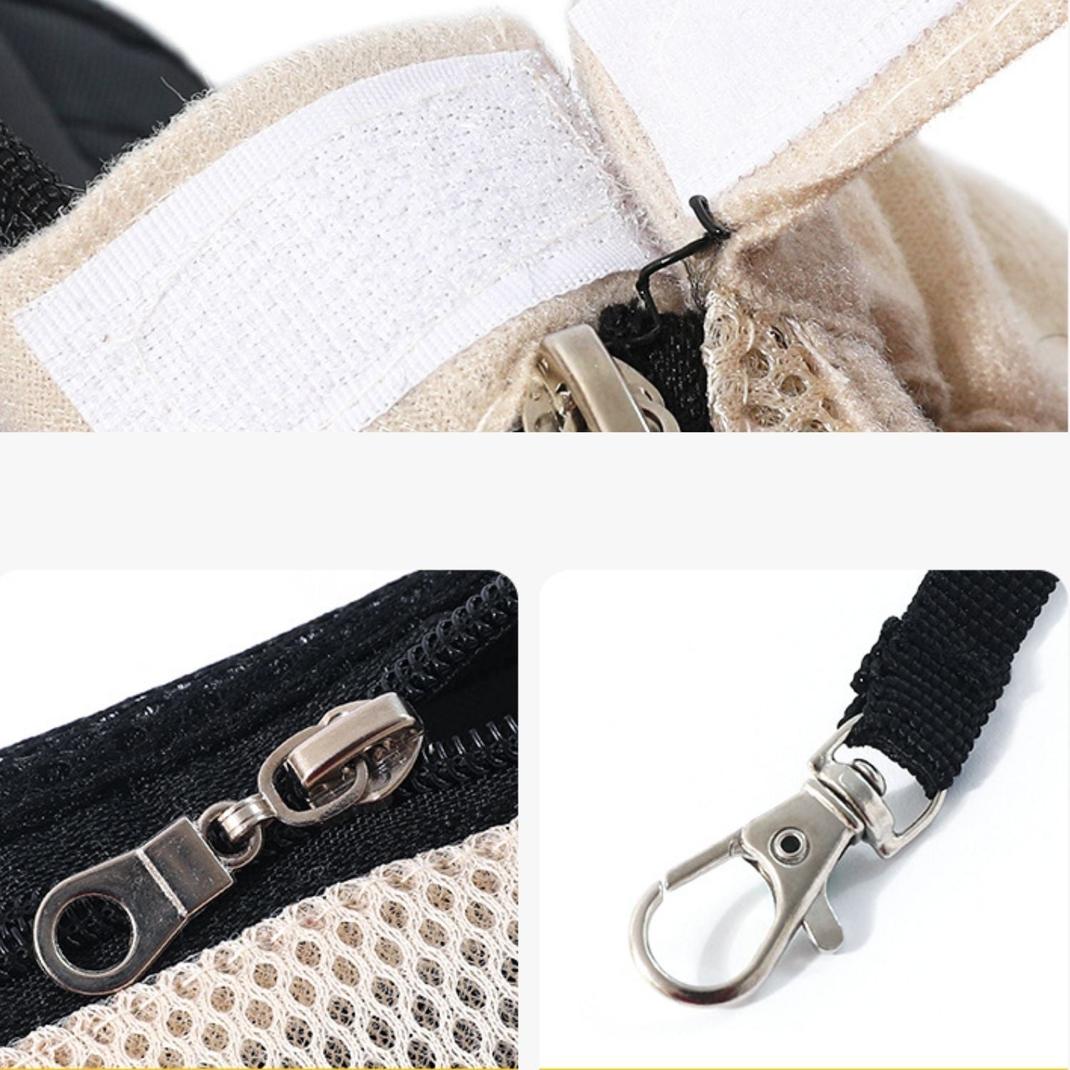 Huisdier Avonturenpakket close up van rits en klittenband